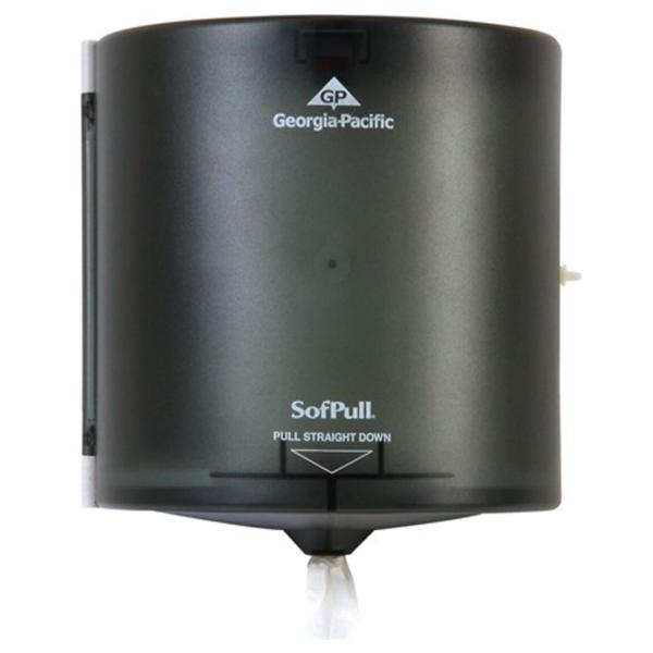 Towel Dispenser SofPull Plastic Translucent Smoke Grey Ea